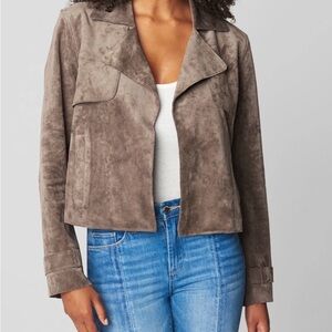 Blank NYC Women's Suede Blazer in Brown